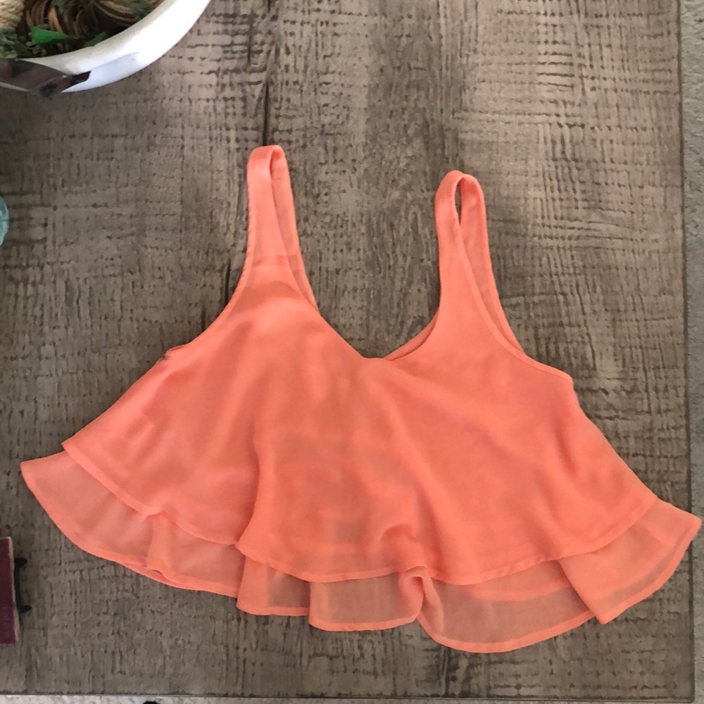 Bar III XS Peach Crop Top